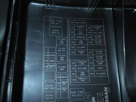 electrical schematic fuse box 05 nissan altima|Nissan Altima relay diagram.